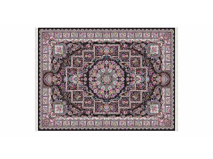 تصویر فرش پاتریس طرح سرمه رنگ سرمه ای 1200 شانه